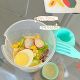 Fresh Salad Container Serving Cup with Dressing Container Fork Portable Plastic Food Storage Bottle for Picnic Lunch In Australia - Darrahopens