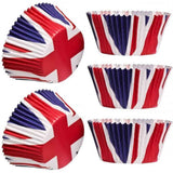 200Pcs Union Jack Mini Paper Baking Cups Cupcake Liners Cupcake Wrappers for Queen Platinum Jubilee Party Supplies Decorations In Australia - Darrahopens