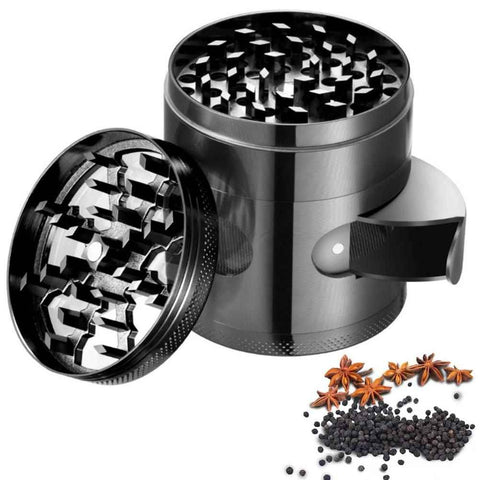 4 Layer 60mm Herb Grinder Zinc Alloy Spice Grass Mill Grinders with Magnetic Lid In Australia - Darrahopens