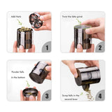 4 Layer 60mm Herb Grinder Zinc Alloy Spice Grass Mill Grinders with Magnetic Lid In Australia - Darrahopens