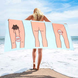 Beach Towel Absorbent Soft Microfiber Beach Towel Quick Dry Sexy Bath Towel for Bathroom Pool Camp Travel