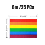Rainbow Flag LGBT Pride String Flag Hanging Gay Lesbian Banners Bunting Flags Small Rainbow Flag Parade Festival Party Decorations In Australia - Darrahopens
