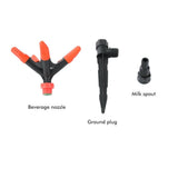 Garden Sprinkler 360°Automatic Rotating Lawn Sprinklers Water Sprinkler for Lawn Yard Garden Watering System