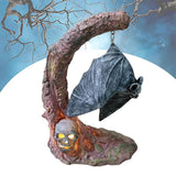 Halloween Resin Pumpkin Bat Decorations Lights Halloween Decor Lanterns Night Light Lamp