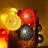 4th of July Decoration Lights 3 Meter 20 LED Independence Day String Lights with Red White Blue Balls Patriotic Patio Light for Patio Party Holiday Decor In Australia - Darrahopens