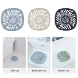 Hair Drain Catcher Shower Drain Cover Hair Stopper with Suction Cup for Bathroom Bathtub Kitchen