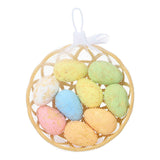 Easter Eggs Ornament Mini Foam Egg with Basket for Crafts and Spring Easter Party Decorations In Australia - Darrahopens