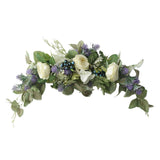 Lavender Wreath Artificial Lavender Floral Wreath for Wedding Party Wall Window Backdrop Home Decor In Australia - Darrahopens