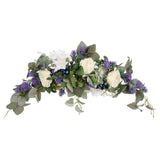 Lavender Wreath Artificial Lavender Floral Wreath for Wedding Party Wall Window Backdrop Home Decor In Australia - Darrahopens