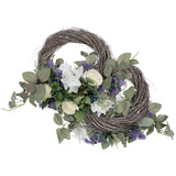 Lavender Wreath Artificial Lavender Floral Wreath for Wedding Party Wall Window Backdrop Home Decor In Australia - Darrahopens