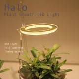 LED Plant Grow Light 5 Dimmable Modes Timing USB LED Plant Lamp for Succulents Potted Plants