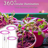 LED Plant Grow Light 5 Dimmable Modes Timing USB LED Plant Lamp for Succulents Potted Plants