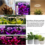 LED Plant Grow Light 5 Dimmable Modes Timing USB LED Plant Lamp for Succulents Potted Plants