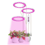 LED Plant Grow Light 5 Dimmable Modes 3 Head Timing USB Plant Lamp for Potted Plants Greenhouse Vegetables