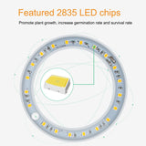 LED Plant Grow Light 5 Dimmable Modes 3 Head Timing USB Plant Lamp for Potted Plants Greenhouse Vegetables