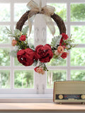 Simulation Peony Garland Outdoor Decoration Garland Wedding Home Door Decoration