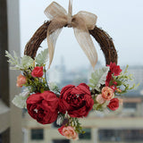 Simulation Peony Garland Outdoor Decoration Garland Wedding Home Door Decoration