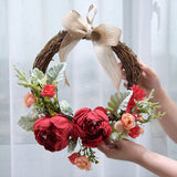 Simulation Peony Garland Outdoor Decoration Garland Wedding Home Door Decoration