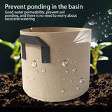 5pcs Planter Bag Breathable Reusable Thickened Plant Grow Pot With Dual Handles for Flowers Vegetables 10 Gallons
