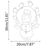 Funny Snowman Light Durable Metal Bright Light Decorative Stylish Snowman Light for Winter Christmas In Australia - Darrahopens