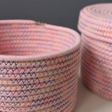 Storage Basket Soft Cotton Basket Cute Decorative Multifunction Basket for Bedroom Office Living Room In Australia - Darrahopens