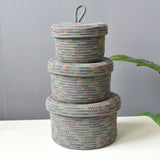 Storage Basket Soft Cotton Basket Cute Decorative Multifunction Basket for Bedroom Office Living Room