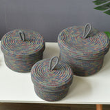 Storage Basket Soft Cotton Basket Cute Decorative Multifunction Basket for Bedroom Office Living Room