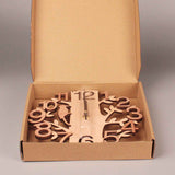 Wooden Wall Clock 8.7in Diameter White Double Layer Ultra Quiet Silent Wall Clock In Australia - Darrahopens