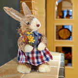 Cattail Eco Friendly Bright Colors Lifelike Durable Easter Bunny Figurine In Australia - Darrahopens