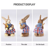 Cattail Eco Friendly Bright Colors Lifelike Durable Easter Bunny Figurine