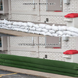 Reusable Canvas Flood Control Sandbag Flood Control Bag with Elastic Band Lengthened Drawstring Sandbags