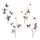 Artificial Branch Lifelike DIY 3D Stakes Decor for Home Garden Party Wedding