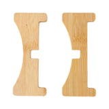 Plant Stand Bamboo Flower Pot Tray Cross Shaped Multifunction for Pet Home Kitchen 17.5x5cm
