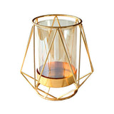 16x14cm Vase Gold Decorative Clear Glass Rugged Flower Vase For Wedding Arty In Australia - Darrahopens