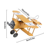3pcs Airplane Hanging Ornament Retro Decoration Iron Airplane Model for Car Desktop Yellow Red Blue In Australia - Darrahopens