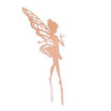 Outdoor Garden Patio Ornaments Flower Fairy Goblin Silhouette Metal Iron Crafts Elf Decoration