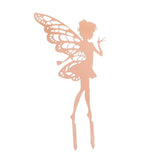 Outdoor Garden Patio Ornaments Flower Fairy Goblin Silhouette Metal Iron Crafts Elf Decoration