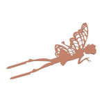 Outdoor Garden Patio Ornaments Flower Fairy Goblin Silhouette Metal Iron Crafts Elf Decoration