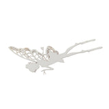 Outdoor Garden Patio Ornaments Flower Fairy Goblin Silhouette Metal Iron Crafts Elf Decoration
