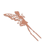 Outdoor Garden Patio Ornaments Flower Fairy Goblin Silhouette Metal Iron Crafts Elf Decoration