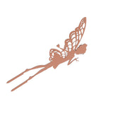 Outdoor Garden Patio Ornaments Flower Fairy Goblin Silhouette Metal Iron Crafts Elf Decoration