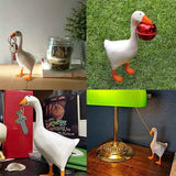 White Duck Magnetic Display Piece Resin Decoration Magnetic Goose Key Holder In Australia - Darrahopens