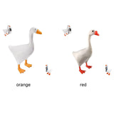 White Duck Magnetic Display Piece Resin Decoration Magnetic Goose Key Holder