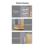 3 in 1 Jewelry Stand Display Multi Tiers Wooden Swivel Base Jewelry Display Holder for Necklace Gold In Australia - Darrahopens