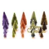21pcs Artificial Christmas Trees Set Decoration Sisal Wood False Christmas Trees Kit In Australia - Darrahopens