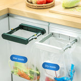 Foldable Plastic Bag Stand for Trash Can Stand Wall Mounted Garbage Bag Stand