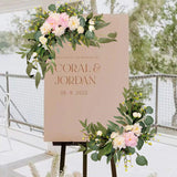 Wedding Welcome Flower Wedding Arch Flower Artificial Bouquet Handmade Fake Flower Decoration