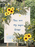 Wedding Welcome Flower Wedding Arch Flower Artificial Bouquet Handmade Fake Flower Decoration