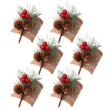 Pinecone Napkin Rings Sweet Reusable Christmas Napkin Holders Table Decor for Dinner Party Anniversary In Australia - Darrahopens