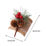 Pinecone Napkin Rings Sweet Reusable Christmas Napkin Holders Table Decor for Dinner Party Anniversary In Australia - Darrahopens